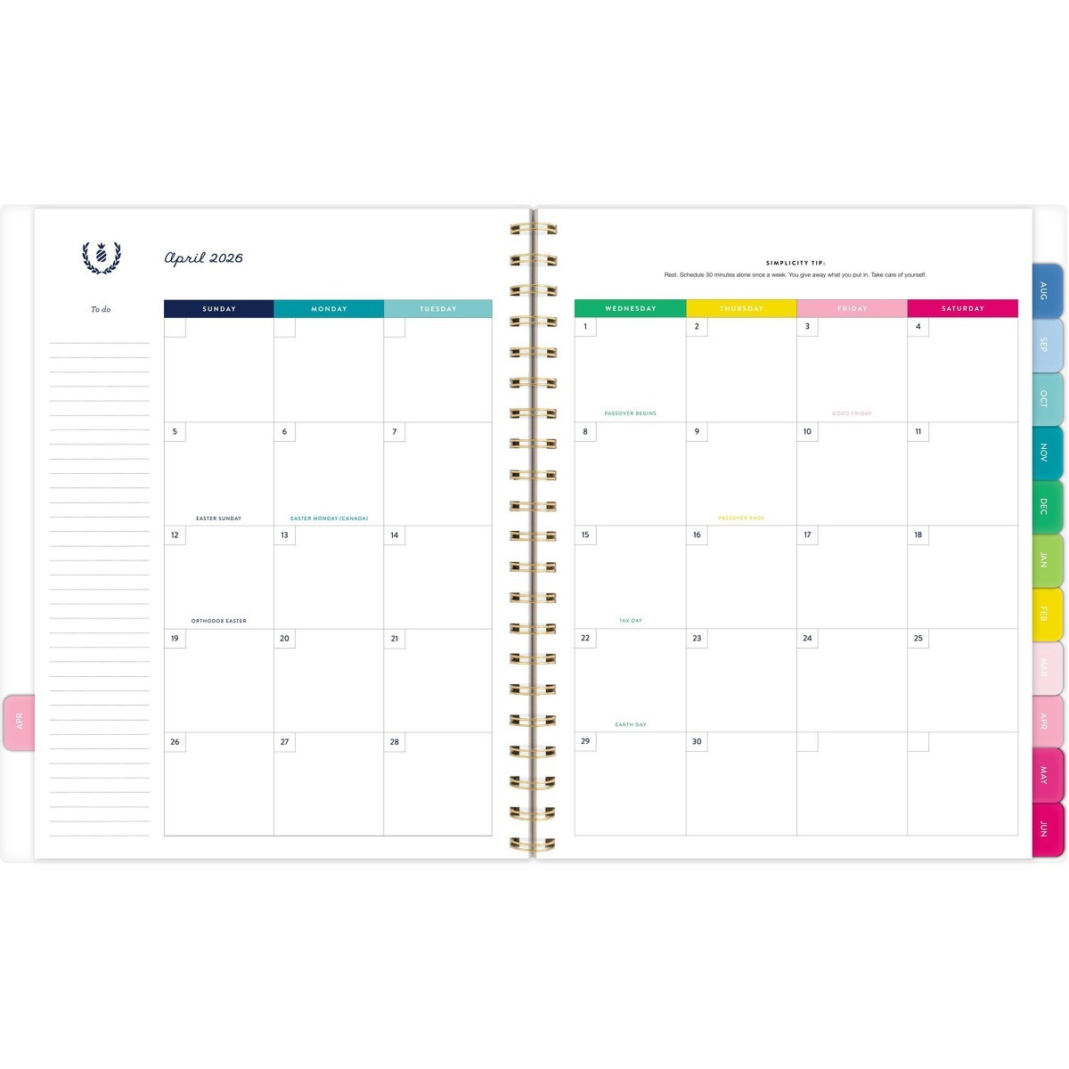 Emily Ley for At-A-Glance 8.375″x11″ 2026-2027 Large Weekly/Monthly Printed
