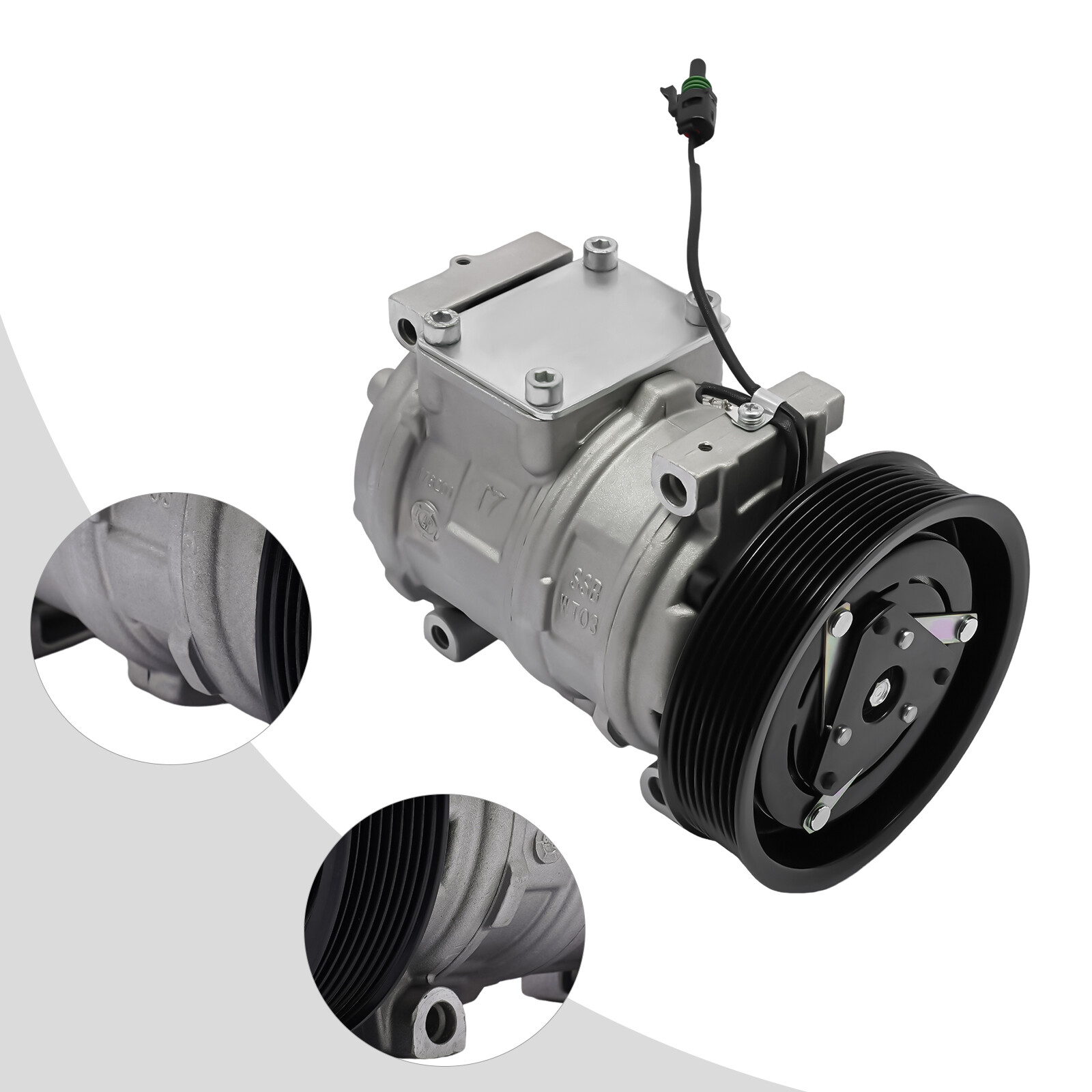For John Deere Tractor Combine Air Conditioner Compressor With Clutch Assembly