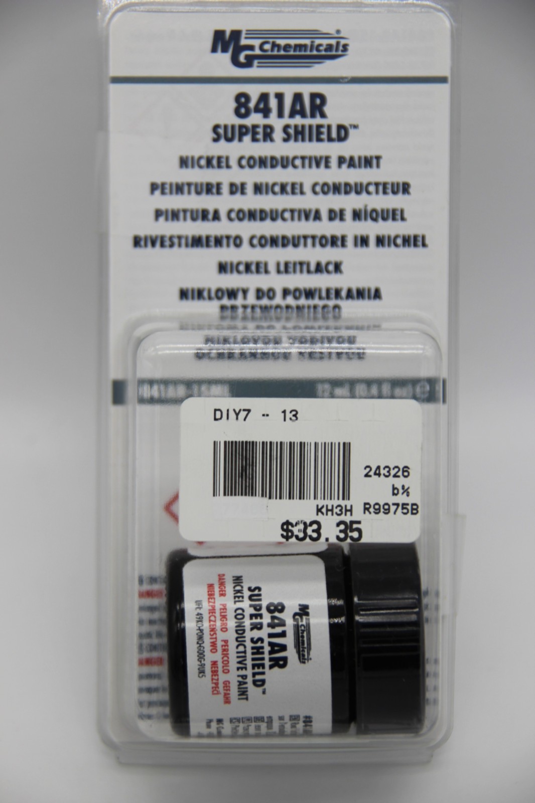 MG Chemicals 841AR EMI Super Shield Nickel Conductive Paint, 12ml