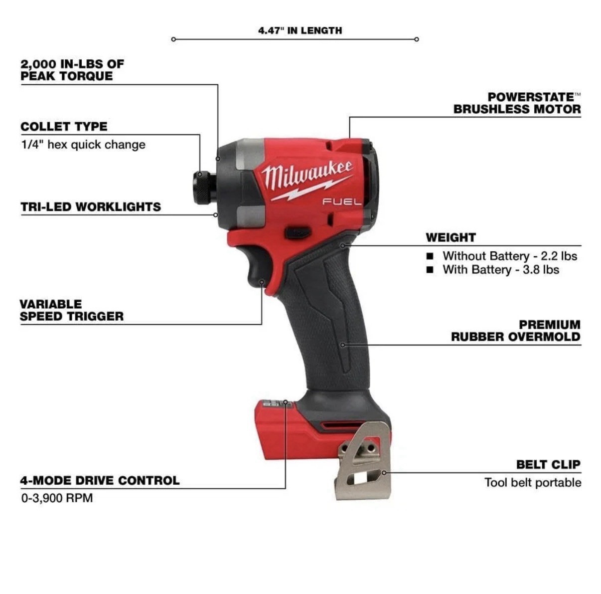 Milwaukee 3697-27 M18 FUEL 18V 7 Tool Cordless Lithium-Ion Combo Kit