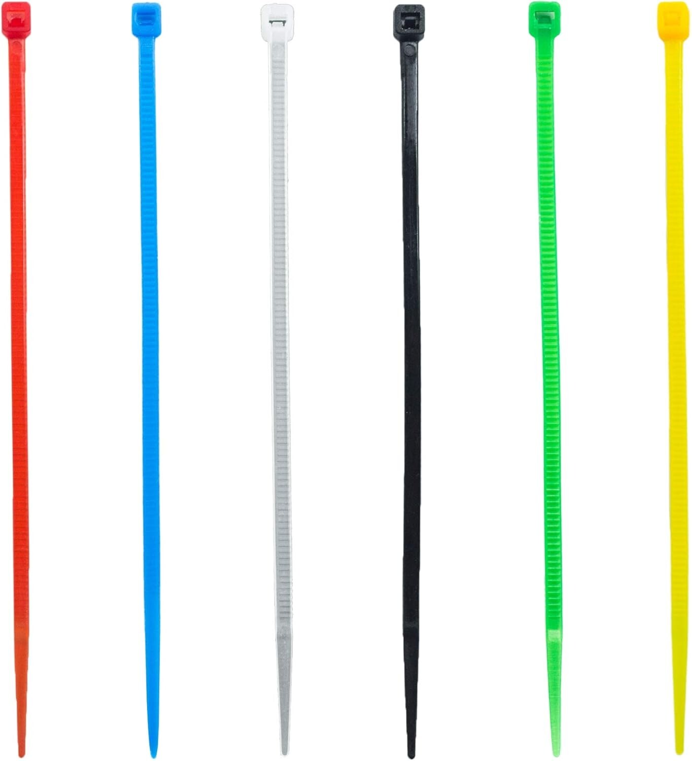 120Pack 8 Inch Assorted Colored Zip Ties Nylon Cable Ties for Home Garden Garage