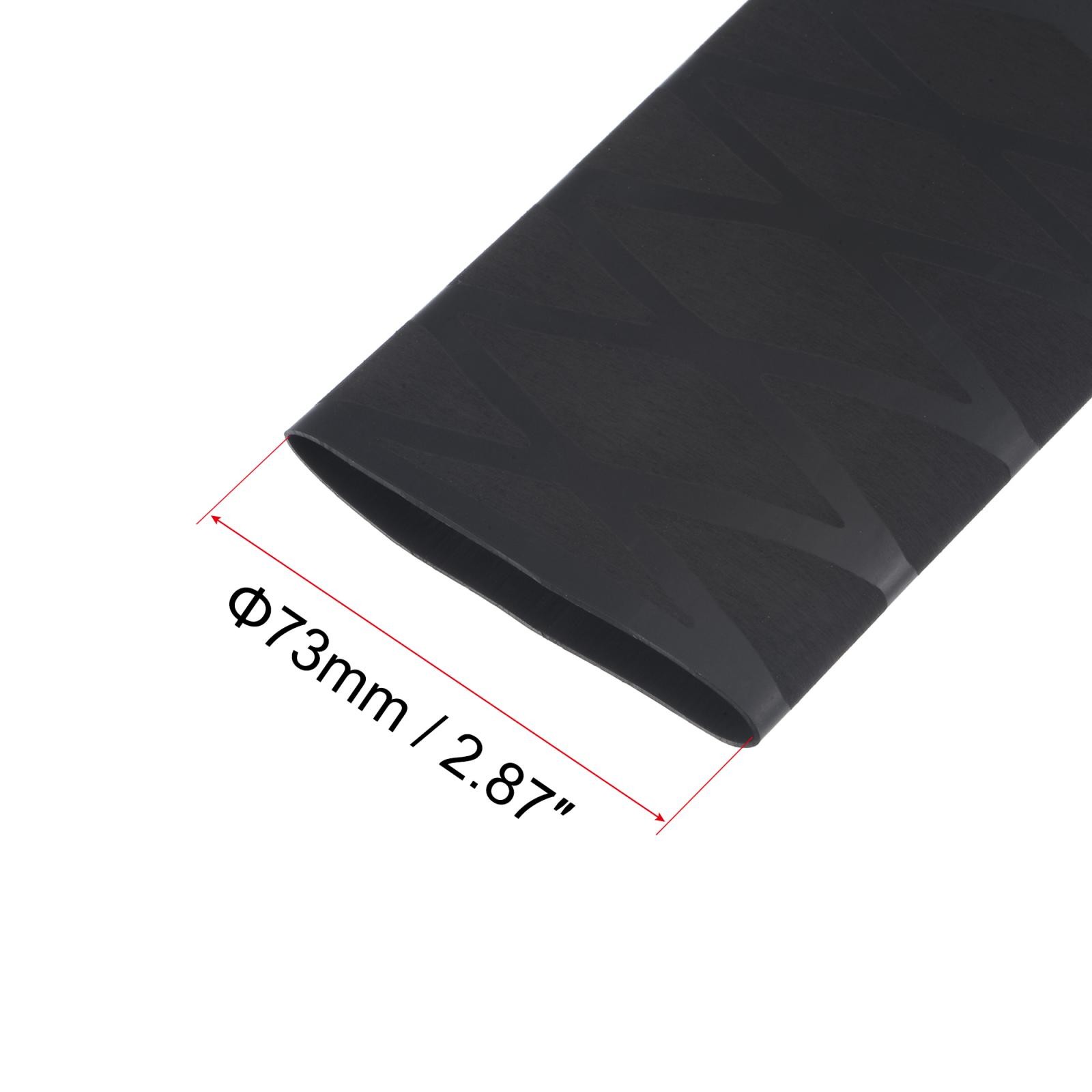 Heat Shrink Wrap Tubing for Rods 45mm Dia 73mm 1.6ft 1.7:1 Black