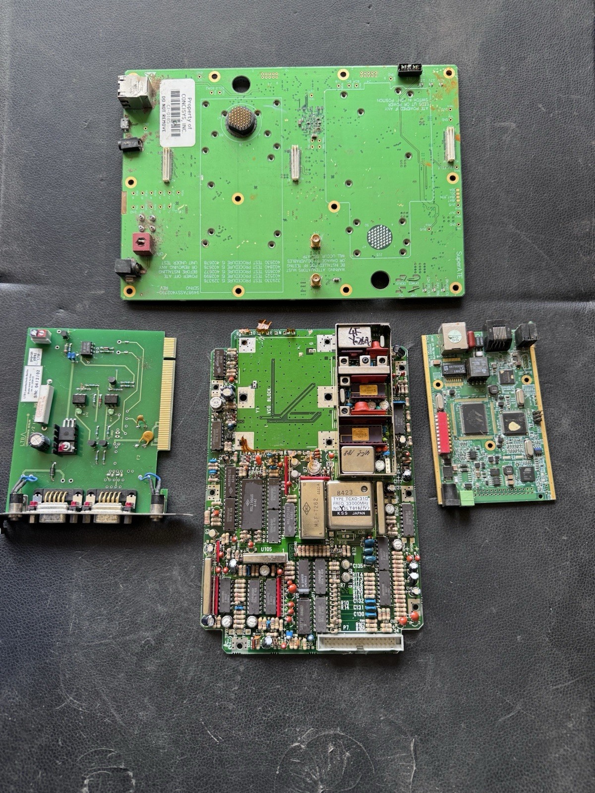 Gold Recovery Circuit Boards. Two Ceramic iCs