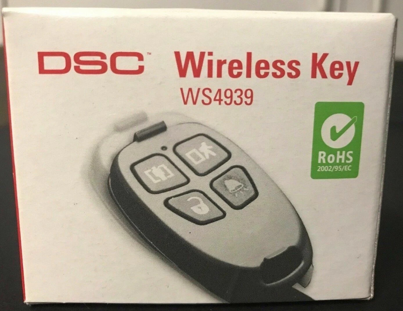 DSC WS4939 Wireless Key Fob 4 Buttons NEW