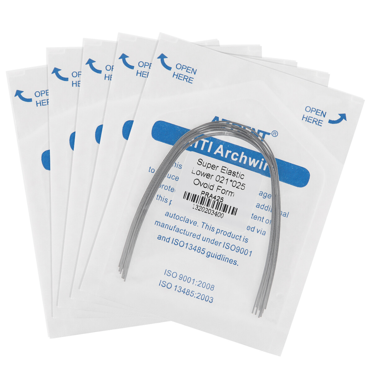 AZDENT Dental Ortho Super Elastic Rectangular Arch Wire Niti Ovoid upper/Lower