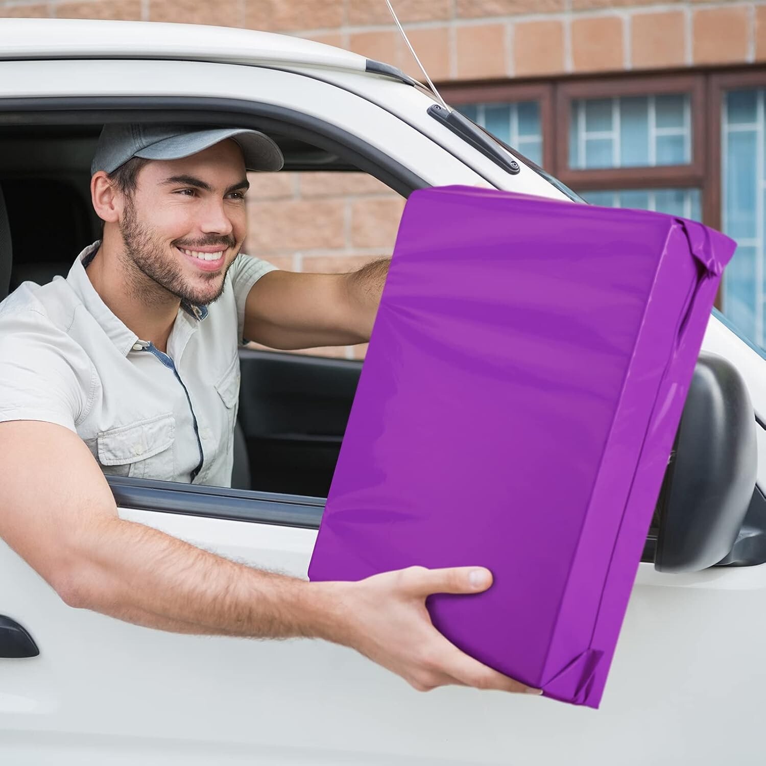 200PC Poly Mailers 12×15.5″ Self-Seal Shipping Bag for Clothing Poly Bags Purple