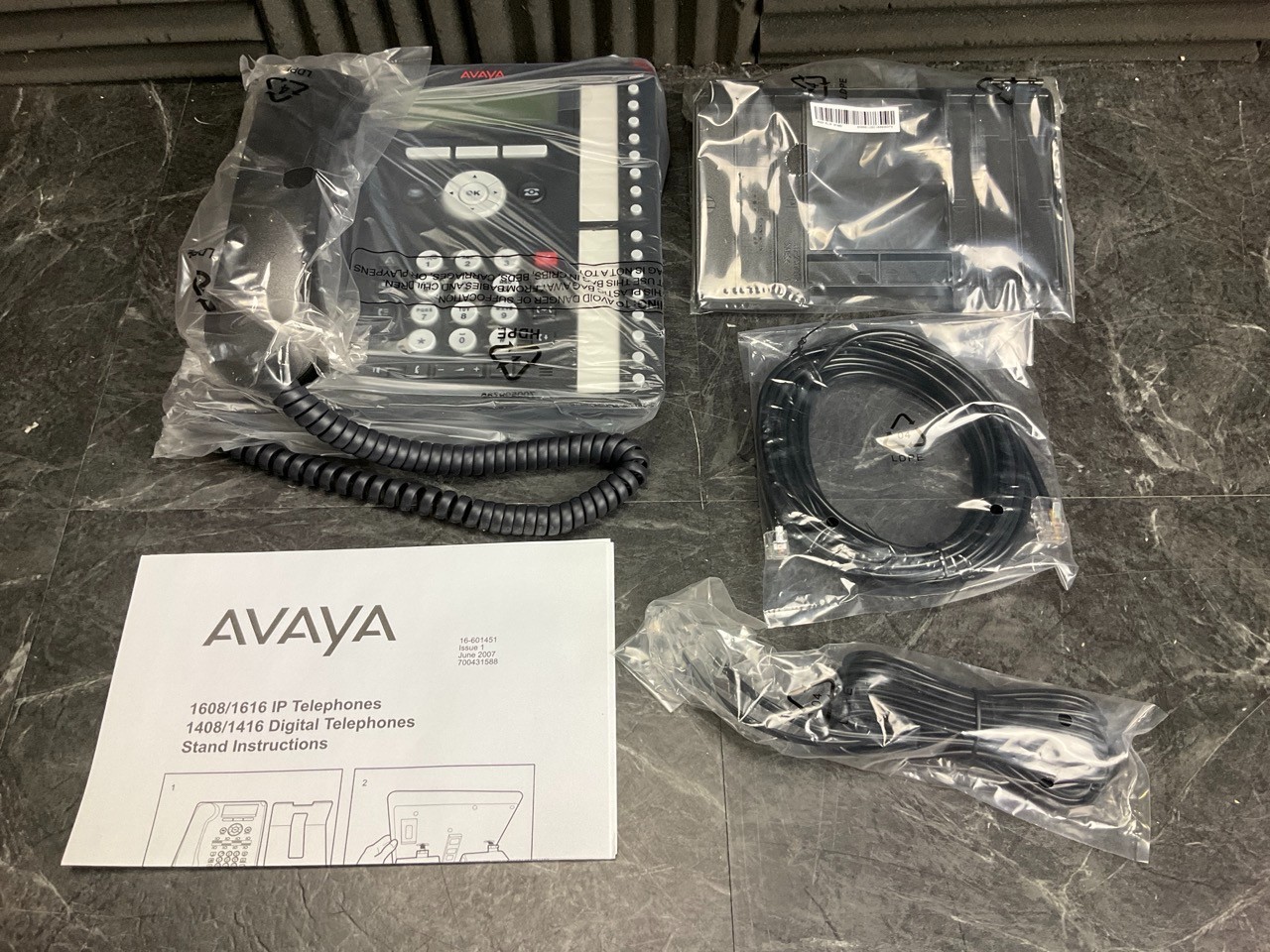 Avaya 1416 IP Telephone Black 700508194 ❤️️ ✅ ❤️ ✅ ❤️️ ✅ ❤️ NEW! SEALED IN BOX!