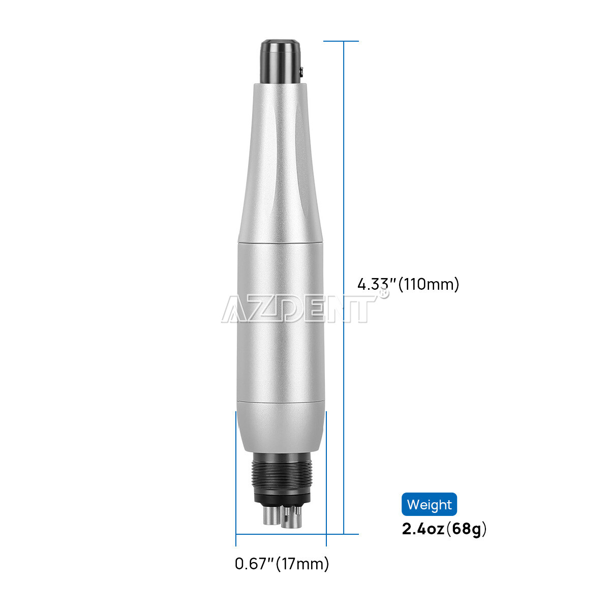 AZDENT Dental Hygiene Prophy Handpiece 4Holes 360°Swivel/Blue Motor/3*Nose cone