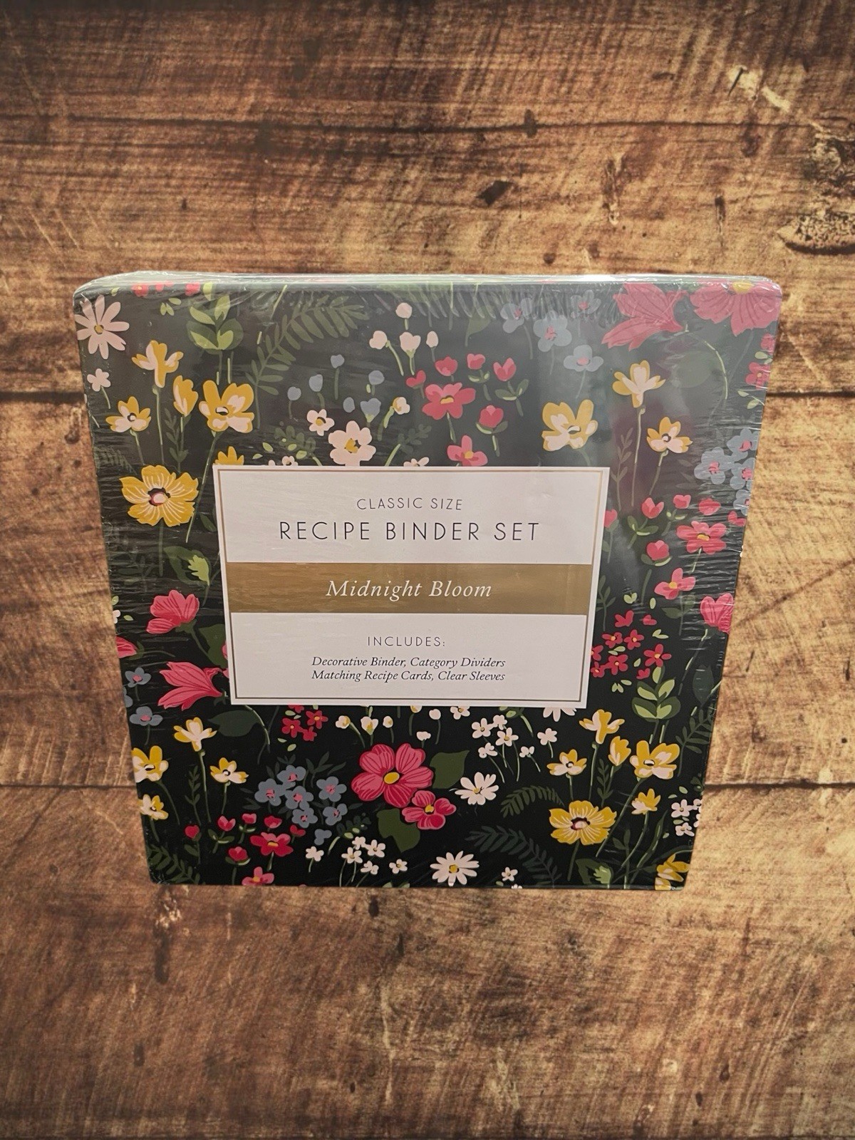Jot & Mark Classic Recipe Binder Set Midnight Bloom