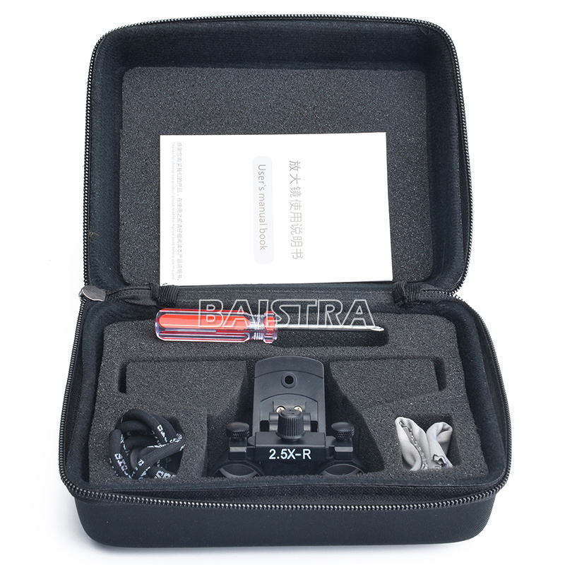 Dental Surgical Binocular Glass Medical Magnifier Loupes LED Lamp Head Light