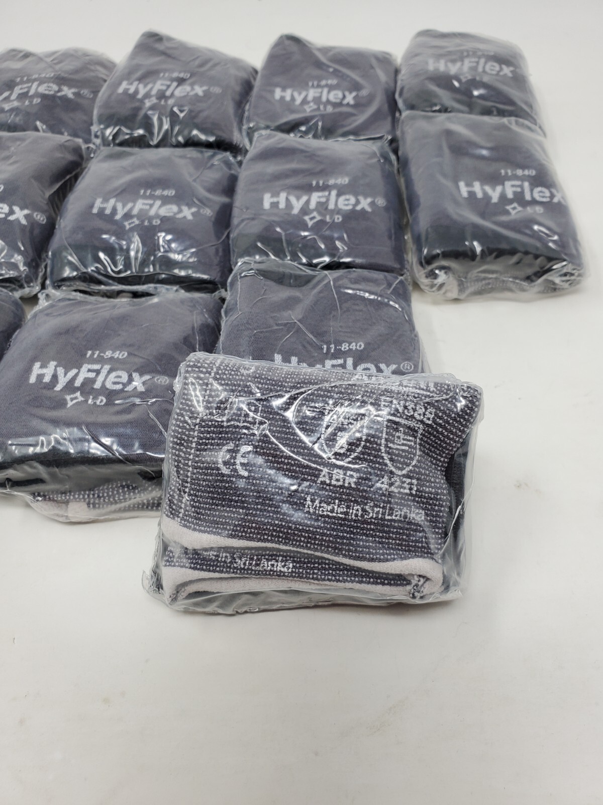 12 pair Ansell HyFlex 11-840 Foam Nitrile Gloves Size 5 Extra Small