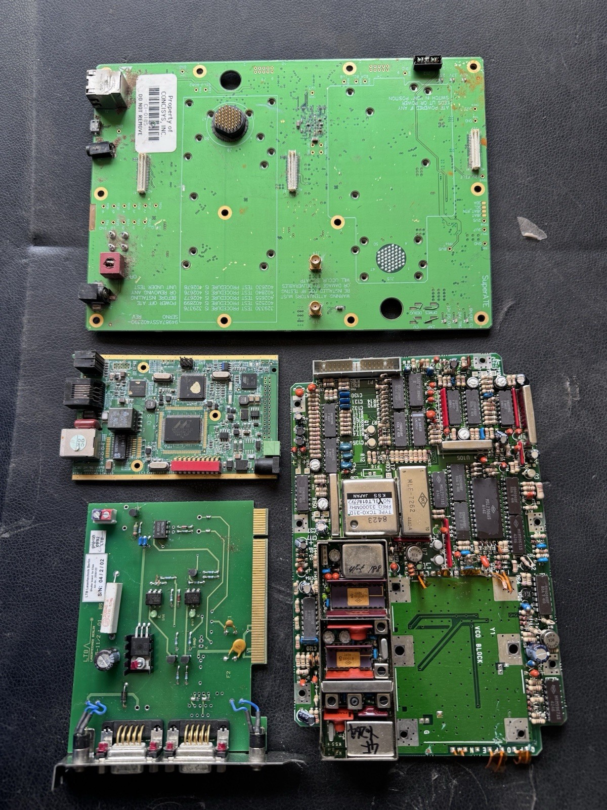 Gold Recovery Circuit Boards. Two Ceramic iCs