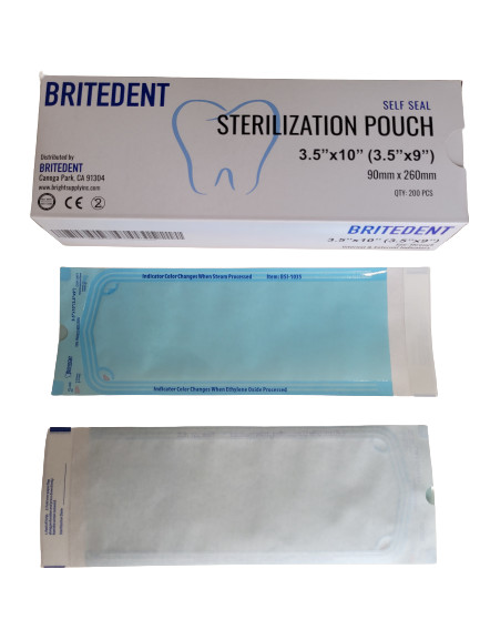 Self Seal Sterilization Pouches – Autoclave Sterilizer Bags 3.5 x 10 Tattoo