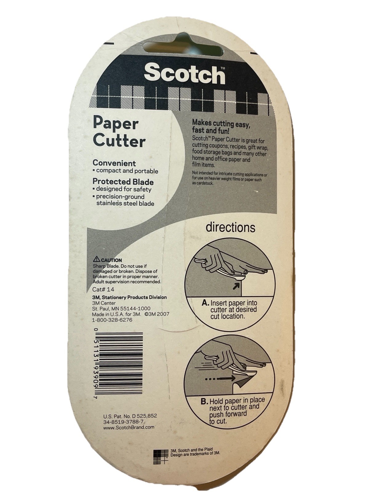 Scotch 3M Red Paper Cutter Gift Wrap Coupons Faster Than Scissors USA 2007
