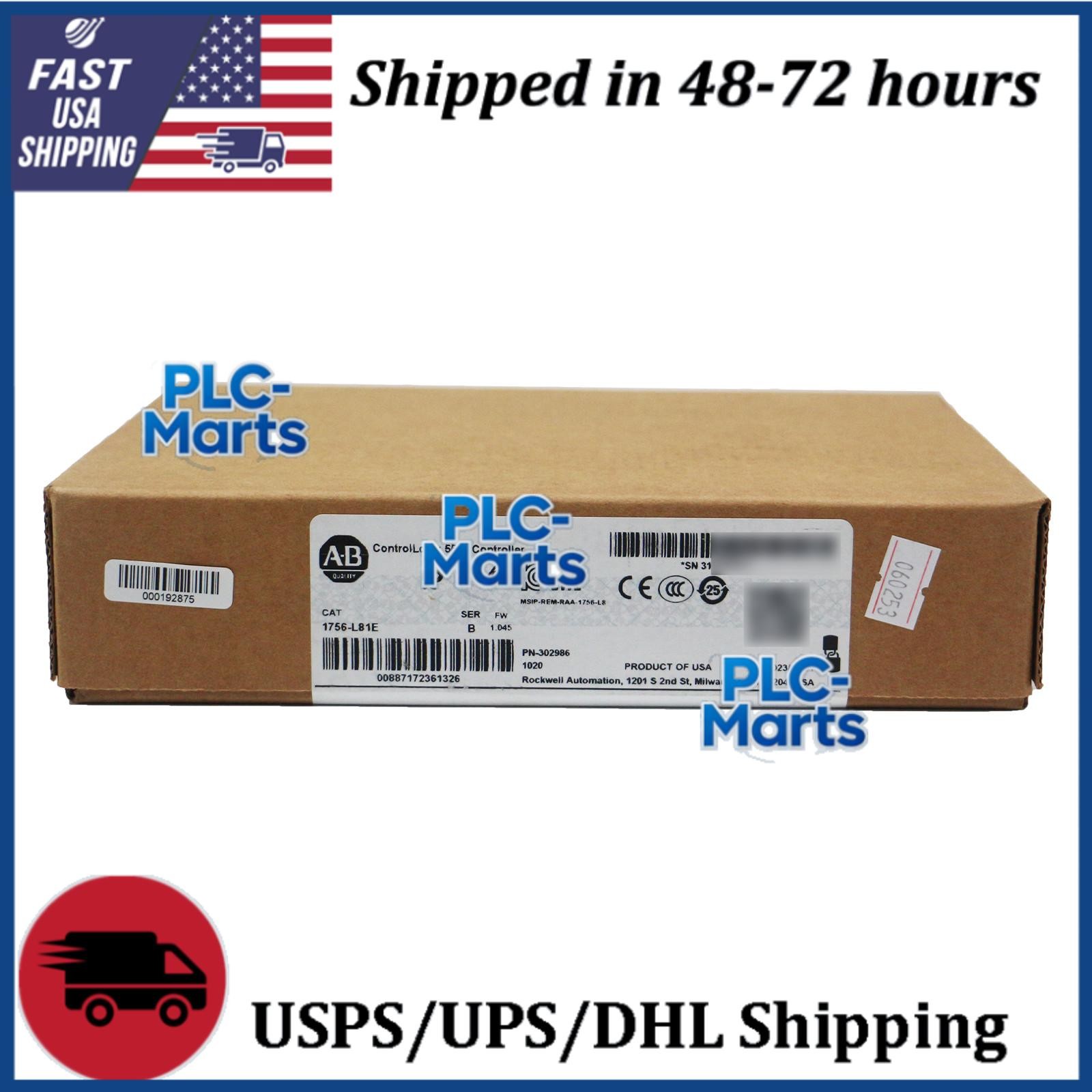 Allen-Bradley 1756-L81E AB SER B ControlLogix 5580 Controller NEW Factory Sealed