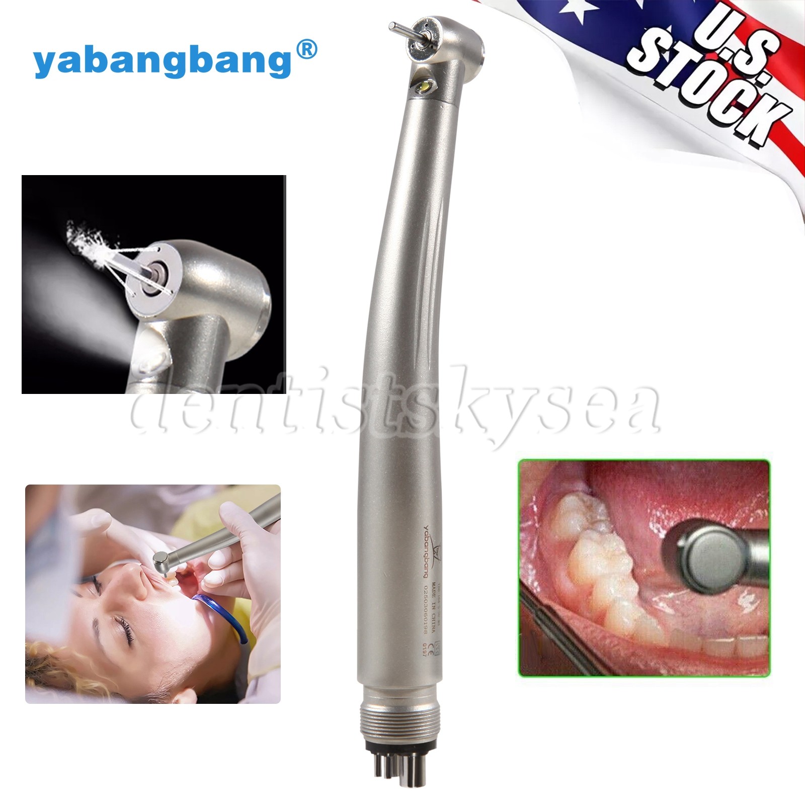 Dental LED Fiber Optic E-generator / High Speed Handpiece 2/4Hole Y1BA L
