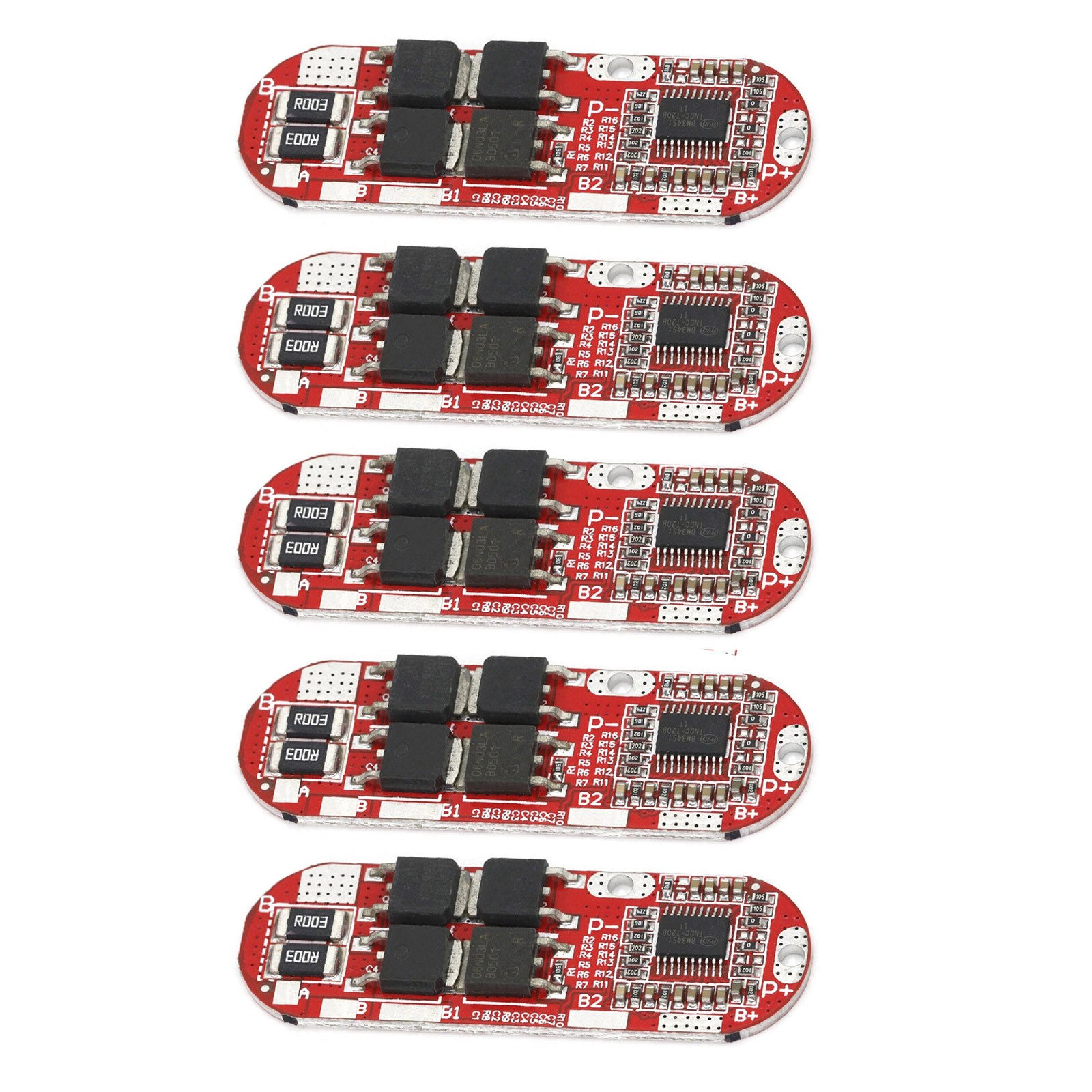 4pcs 5S 25A BMS Protection Circuit Board for DIY Power Bank and Battery Packs