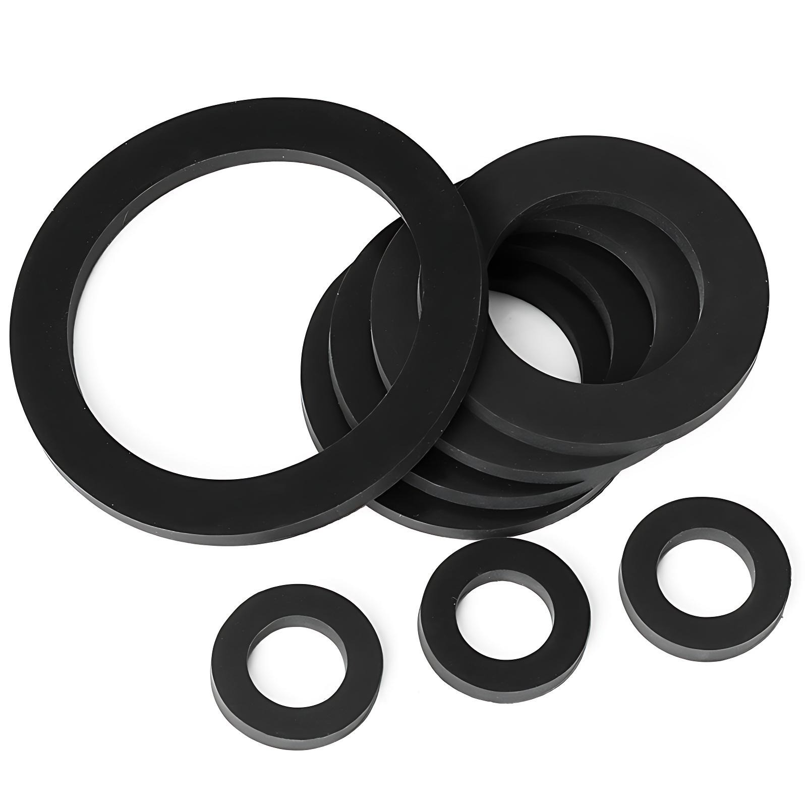 M2,M3,M4,M5,M6,M8,M10,M12-M24 PLASTIC WASHER NYLON METRIC FLAT Washers Black