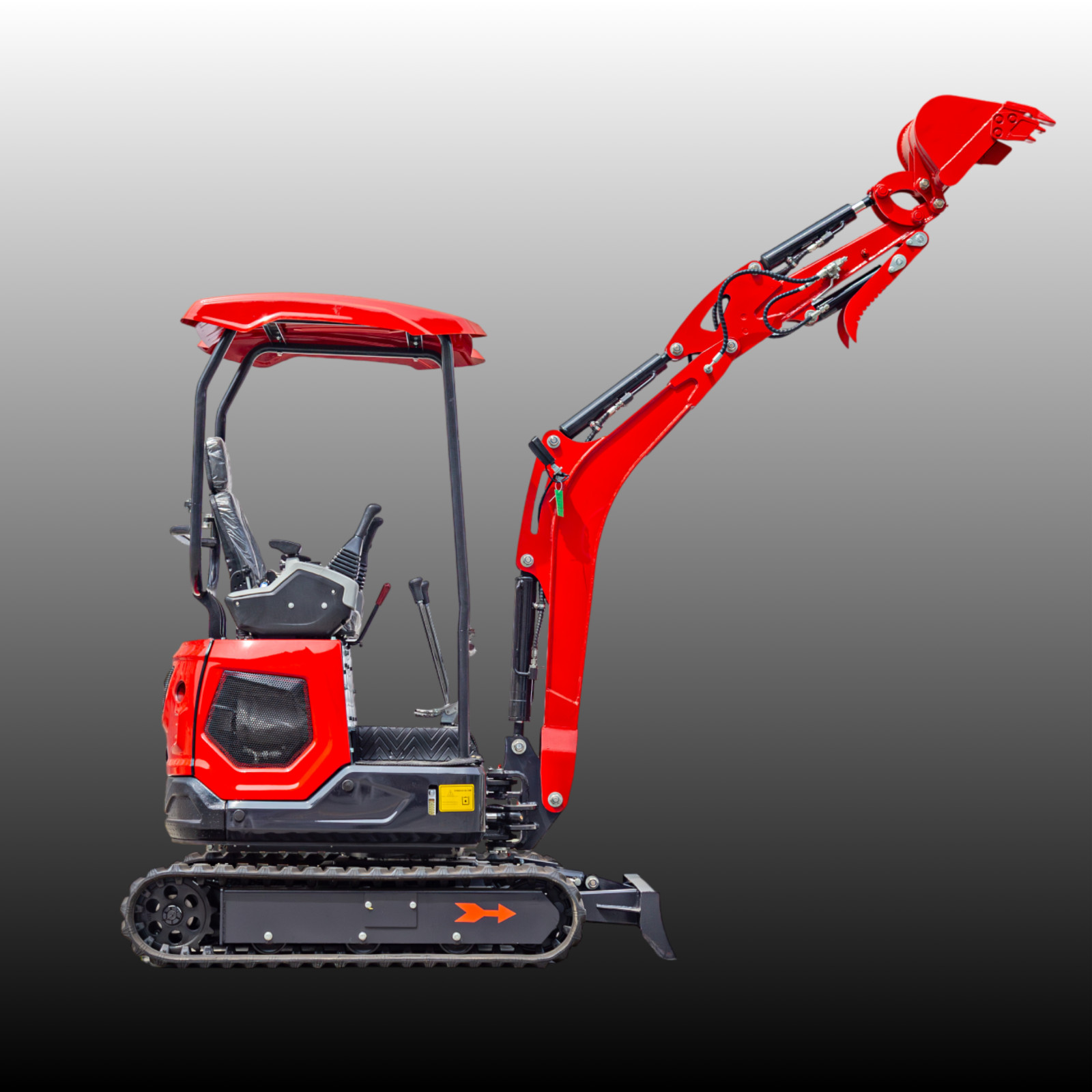 TYRANT 17 Mini Excavator Kubota D902 Engine Side Swing with 12 attachments