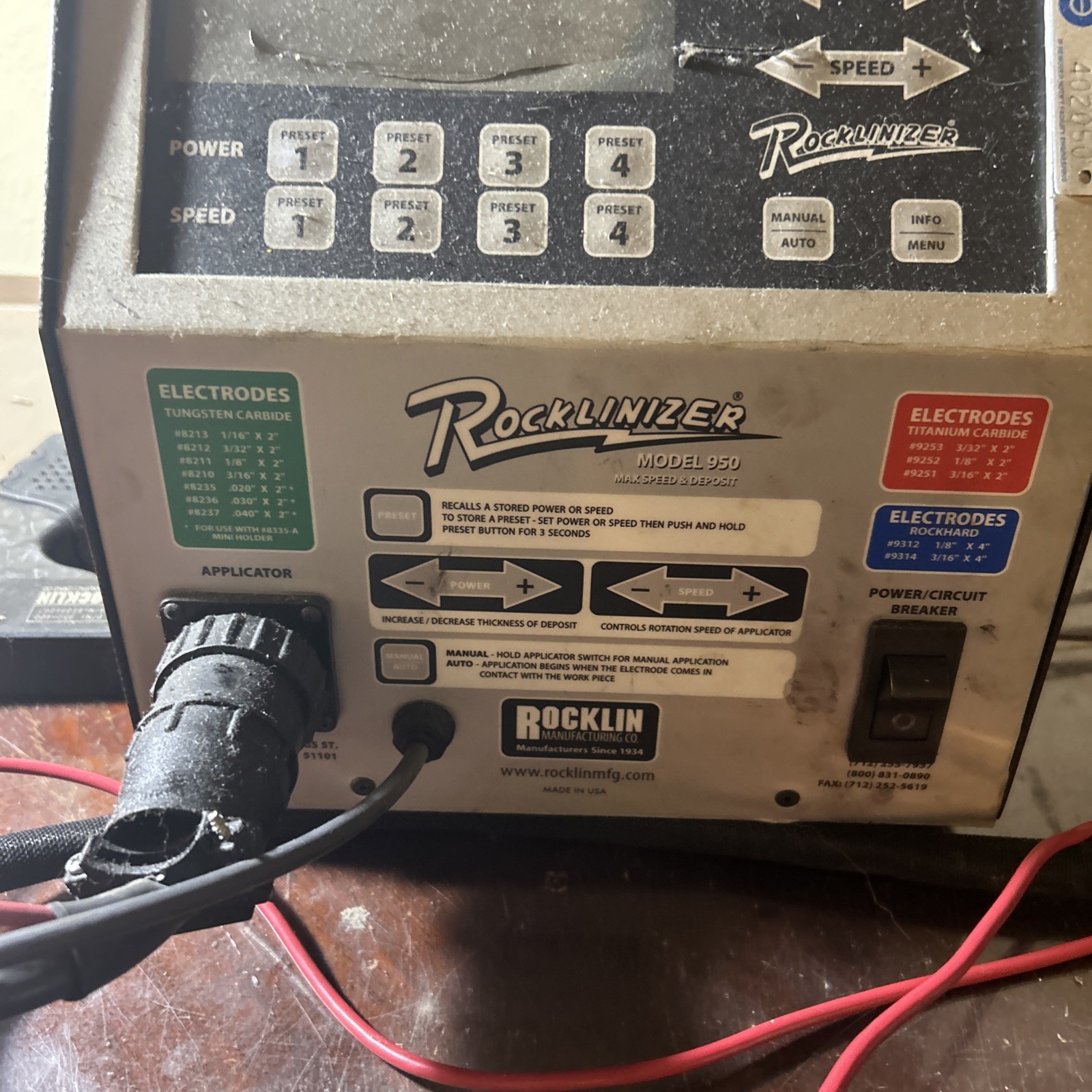 Working Rocklinizer 950 & 950-400 Carbide Applicator READ
