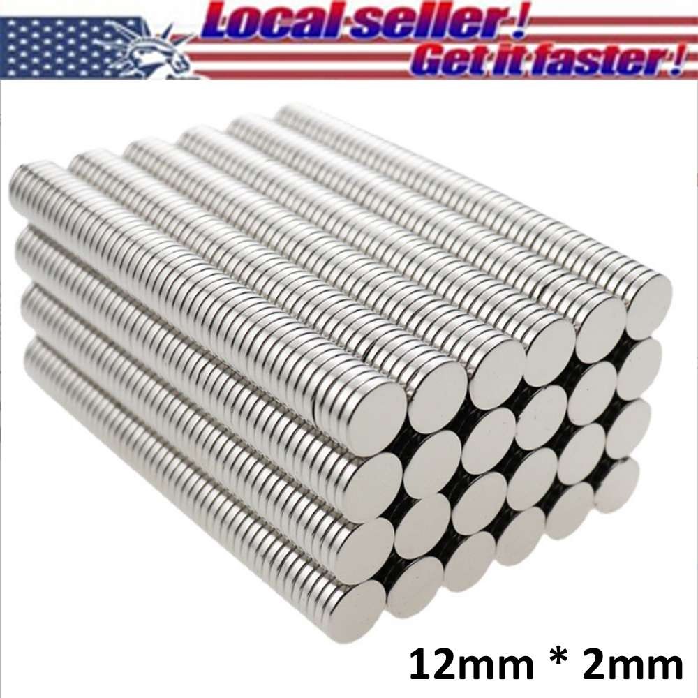 5~200Pcs Super Strong Rare Earth Round Neodymium Magnet Disc Thin Tiny 12mm*2mm