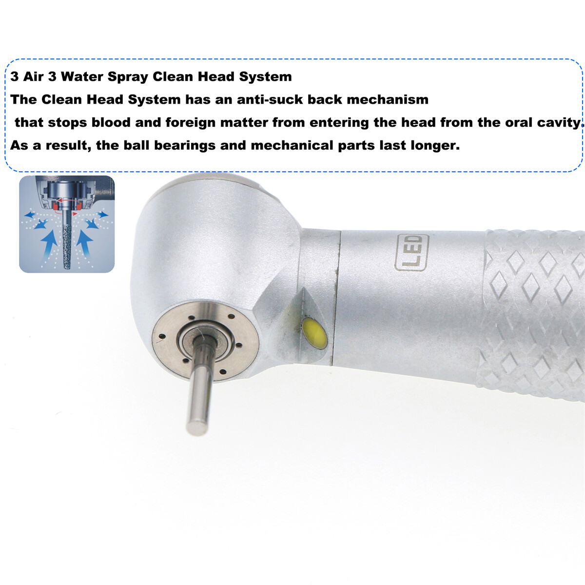 COXO Dental Handpiece LED High Speed Handpiece Air Turbine 2/4 Hole Fit NSK KAVO