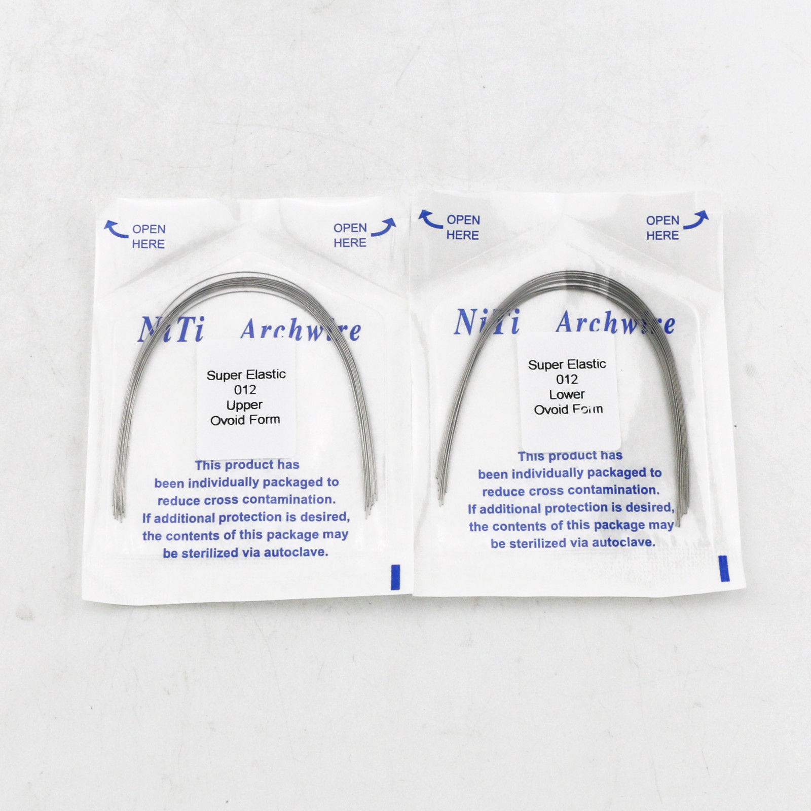 20 Pcs Dental Orthodontic Niti Arch Wire Round Super Elastic Upper+Lower 012-020