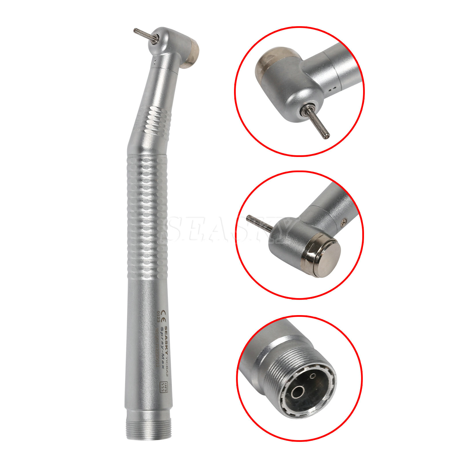 NSK Style Dental High Speed Handpiece Push Button head 2 Holes SEASKY Y1BA2