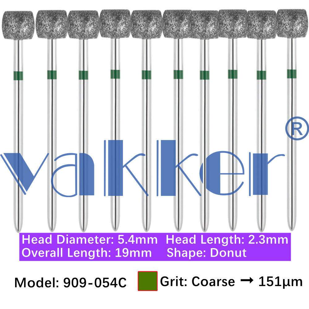 10pc Dental FG Diamond Burs for High Speed Handpiece Barrel Wheel Pear Shape