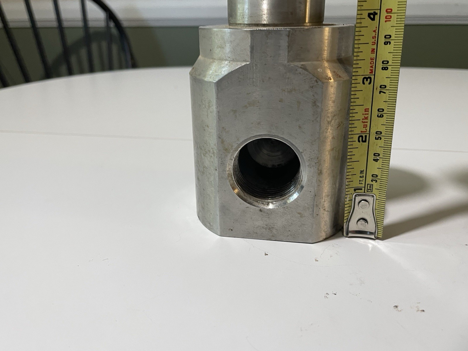 Industrial Hydraulic Valve Body Manifold Housing 9.75” 10 lb Appears Stainless