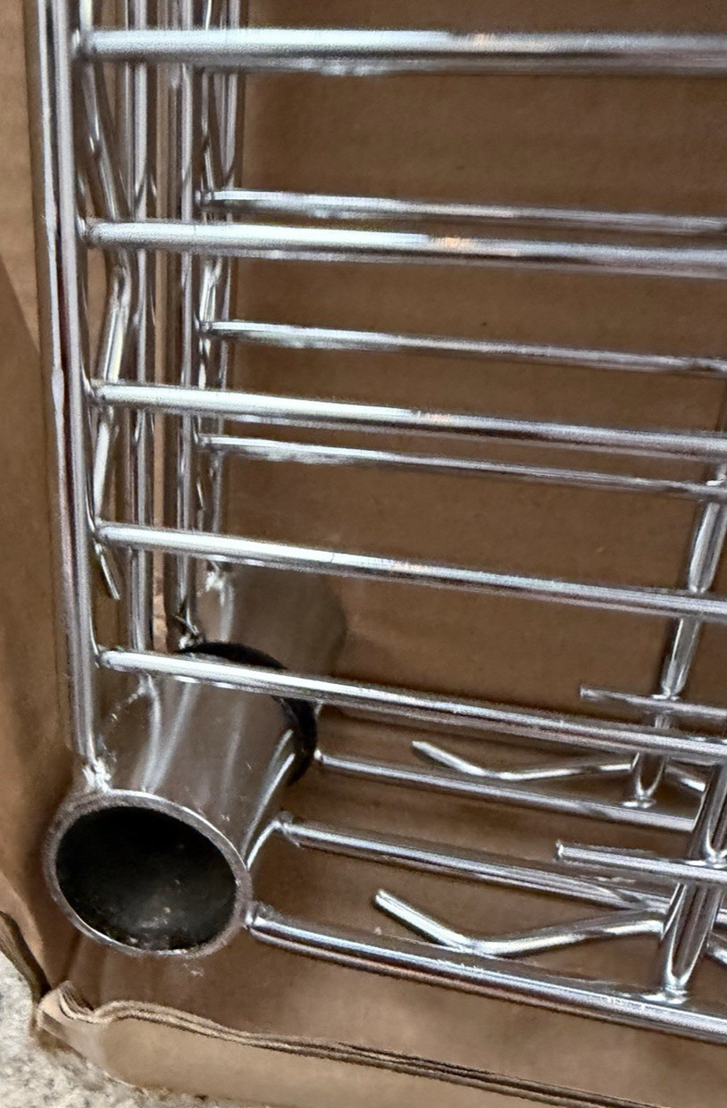 ULINE H-2407 Additional Stainless Steel Wire Shelves – 60 x 36 Box of Two – NEW!
