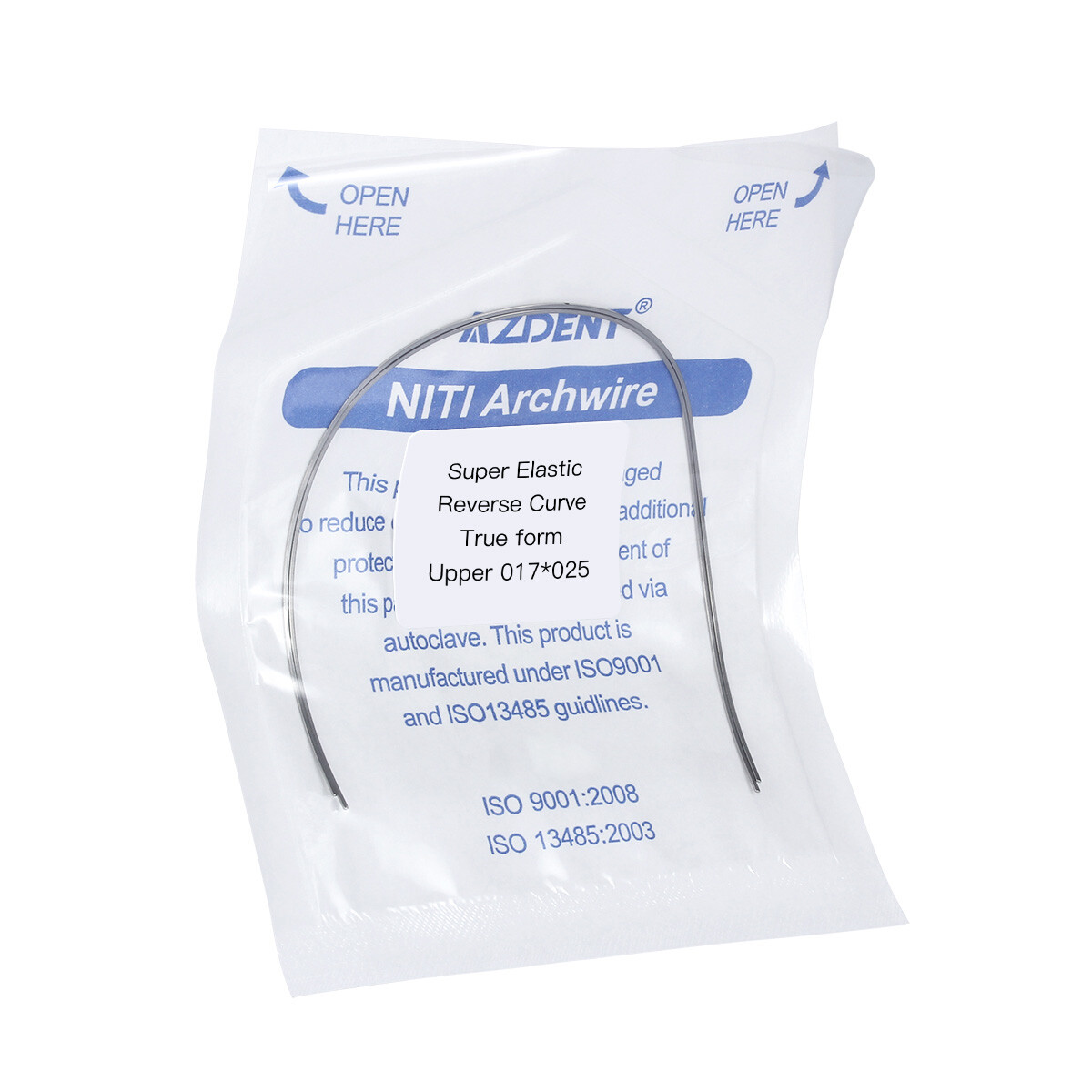 Dental Ortho Super Elastic Arch Wire NITI Reverse Curve Round/Rectangular True