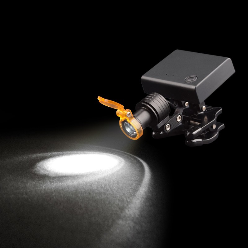 5W Wireless LED Head Light with Optical Filter Clip for Loupes Glasses USA STOCK