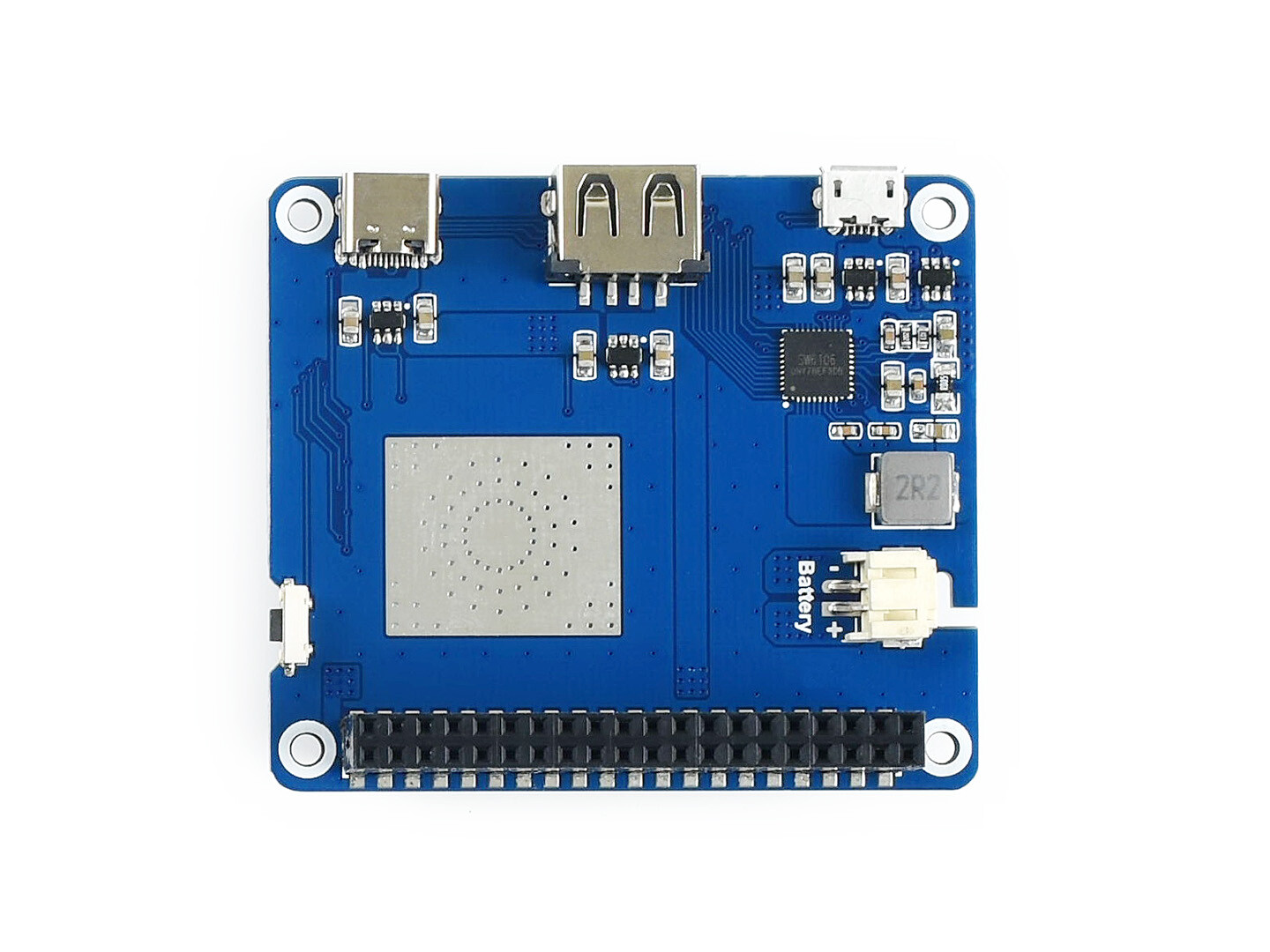 Waveshare Li-polymer Battery HAT for Raspberry Pi SW6106 Power Bank Solution 5V
