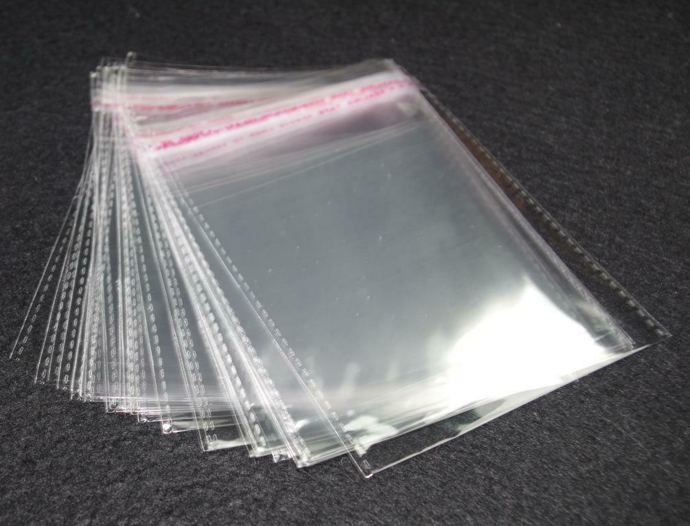 Self Adhesive Resealable 12″ x 15″ Clear Plastic Cellophane Poly Bags/Packaging