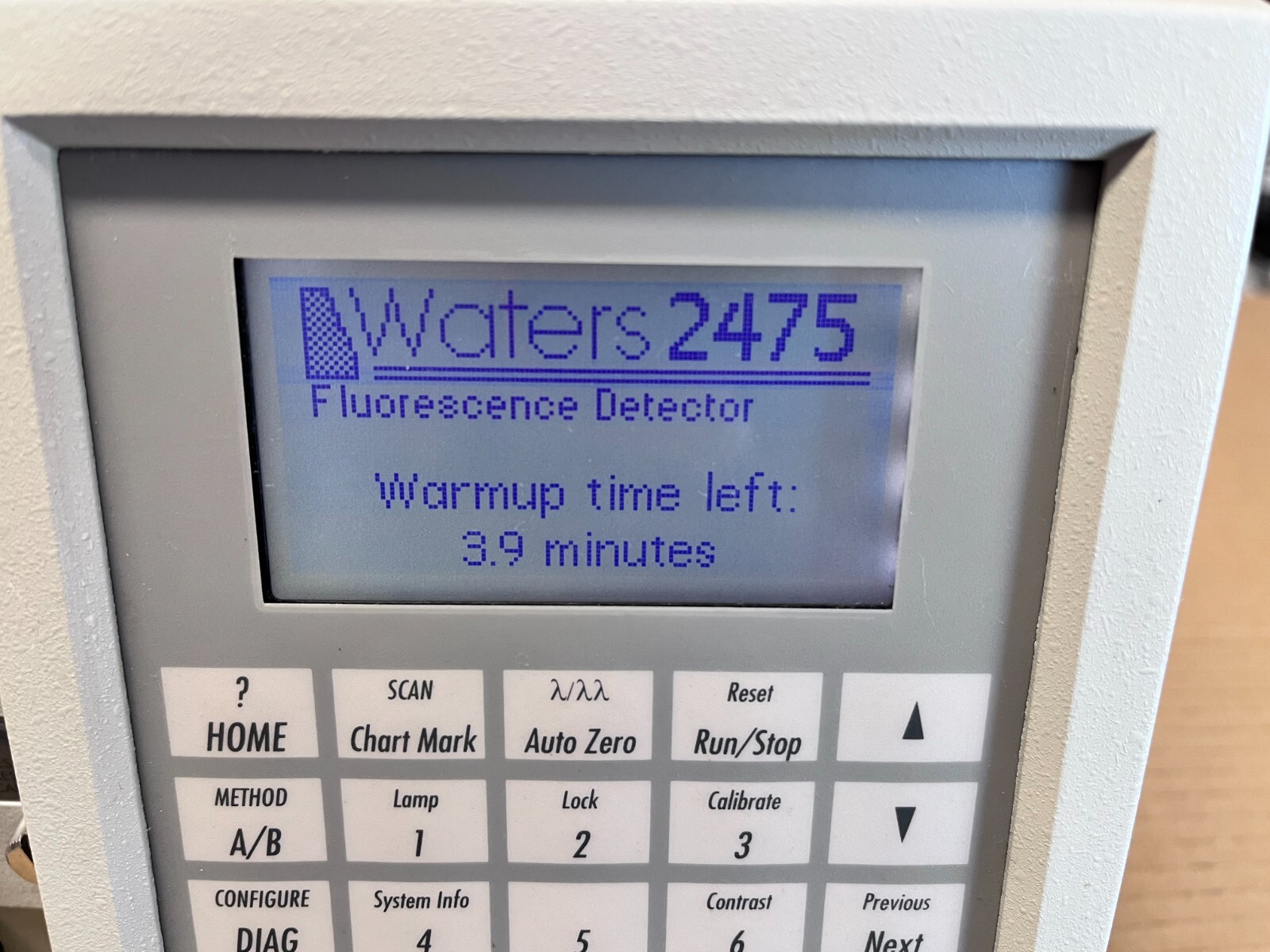 Waters 2475 Fluorescence Detector Front Panel Display Assembly