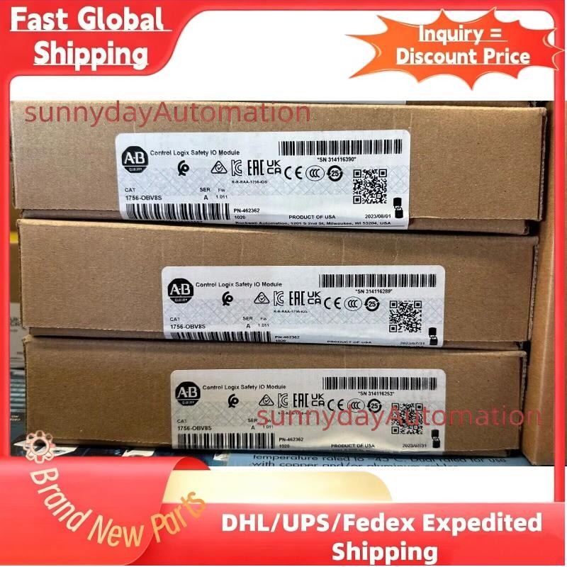AB 1756-OBV8S ControlLogix Safety I/O Module 1756OBV8S New Sealed US Free Tax