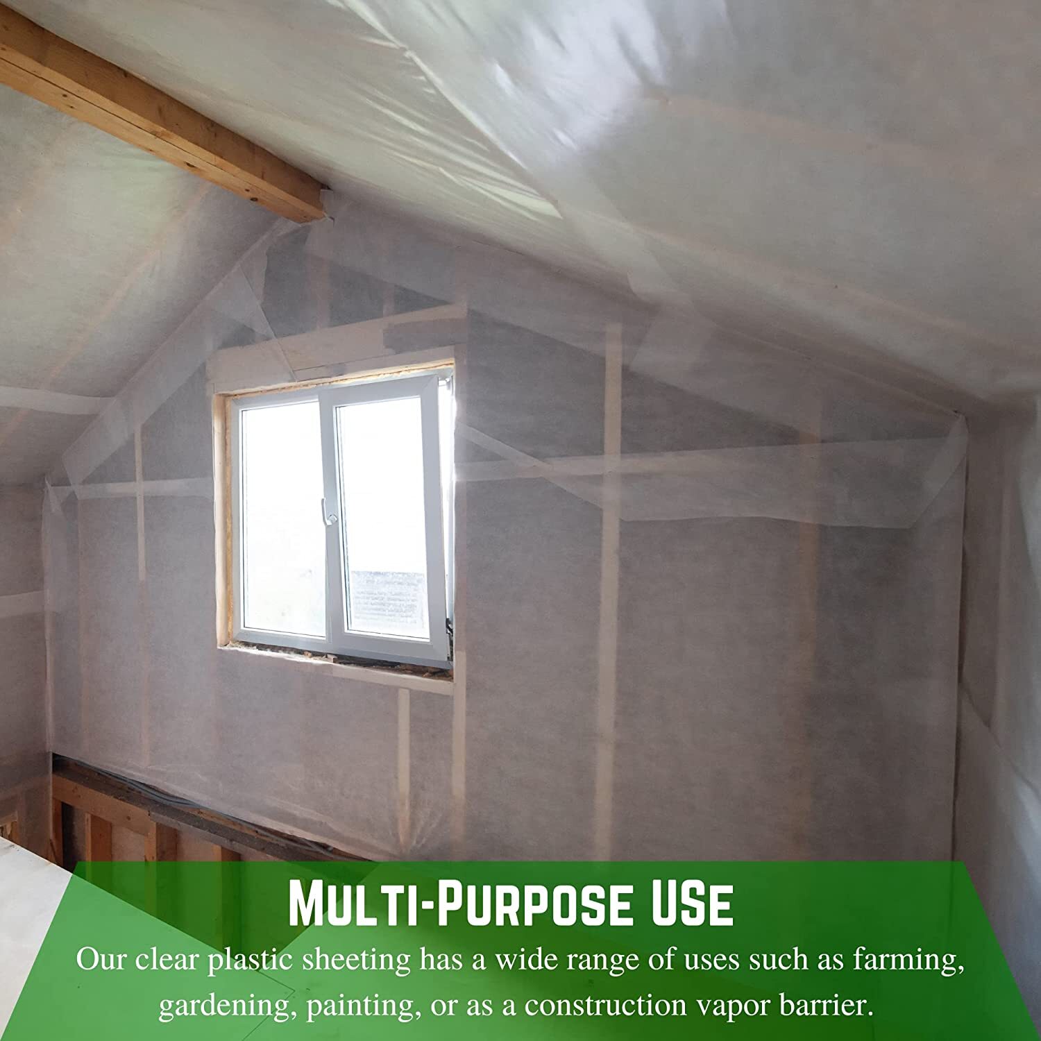 Poly Cover – 10 Mil Clear Plastic Sheeting