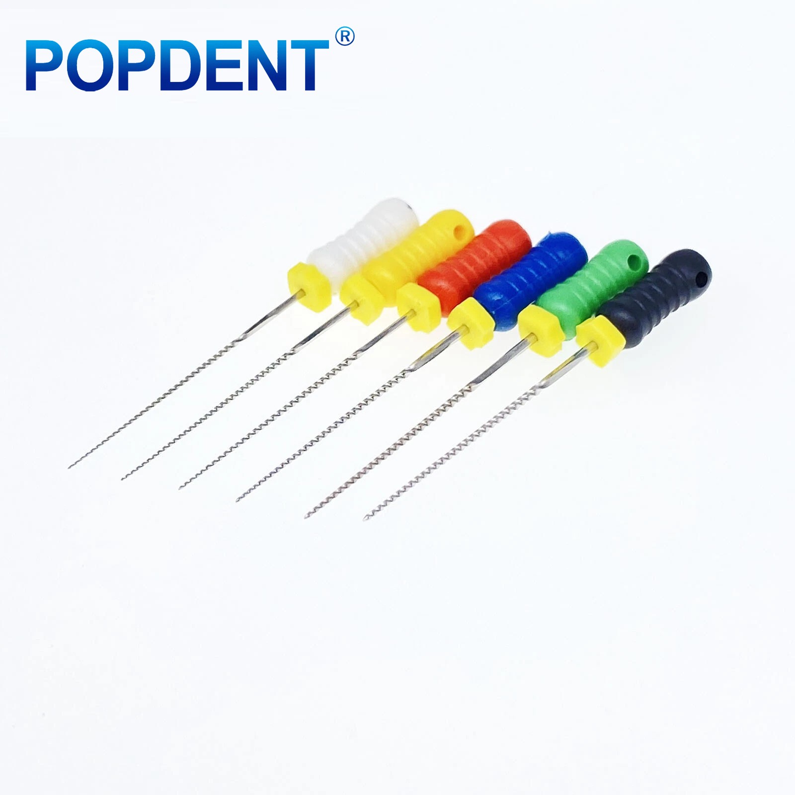 10 Packs Dental Endo Root Canal Files Hand Use K-Files Stainless Steel 21mm/25mm
