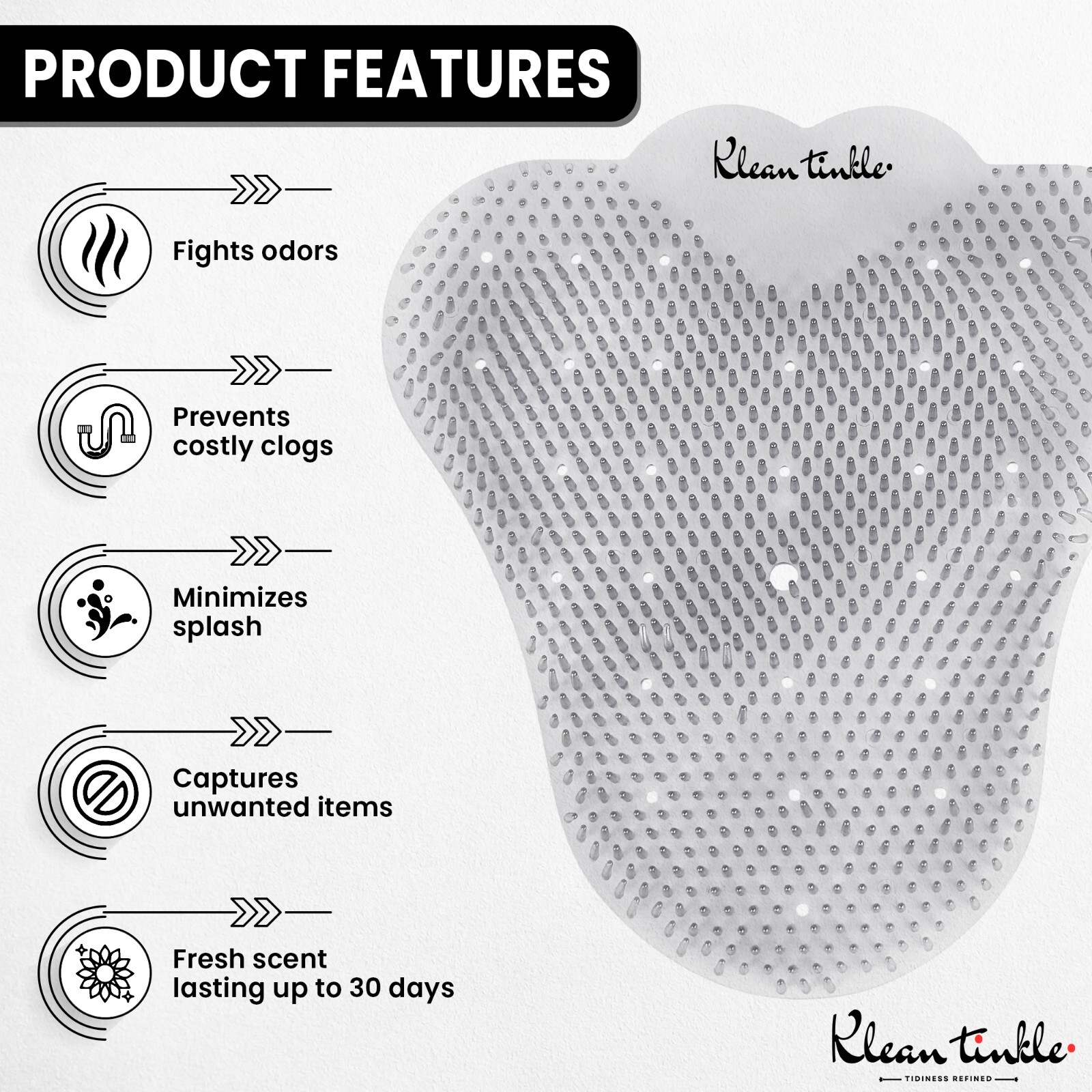 3 – 50 Scented Bathroom Urinal Screens Deodorizing Anti-Splash Fresheners Mats