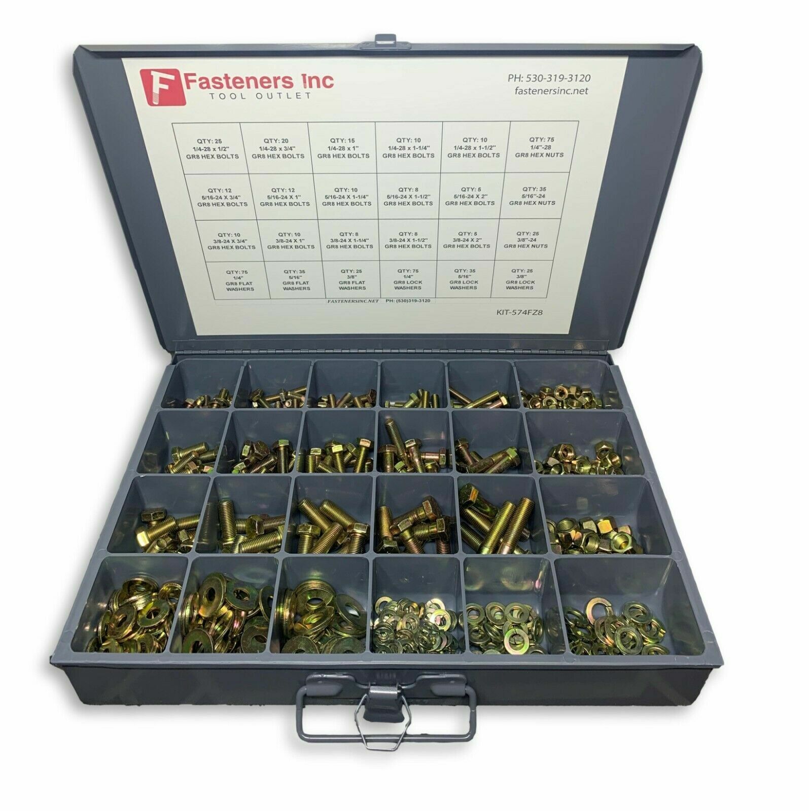 1/2-20 Hex Bolt Yellow Zinc Grade 8 Cap Screw Fine Thread (All Lengths & Qtys)