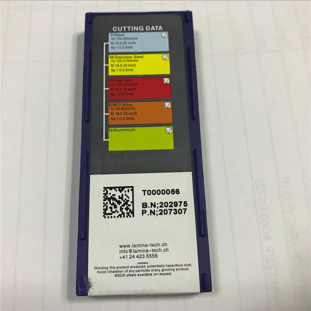 10pcs(1pack) LAMINA DCMT 11T304 NN Carbide Inserts for Steel