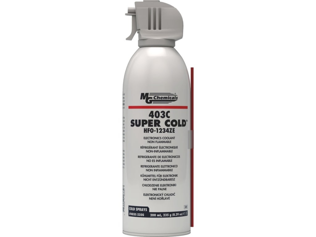 MG Chemicals 403C-235G – Super Cold 1234ZE Freeze Spray Can, 200 mL