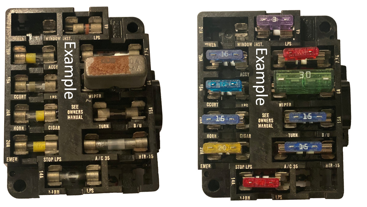 Round Glass Fuse Converter To Blade