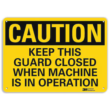 Lyle U4-1474-Ra_10X7 Safety Sign, 7 In Height, 10 In Width, Aluminum, Vertical