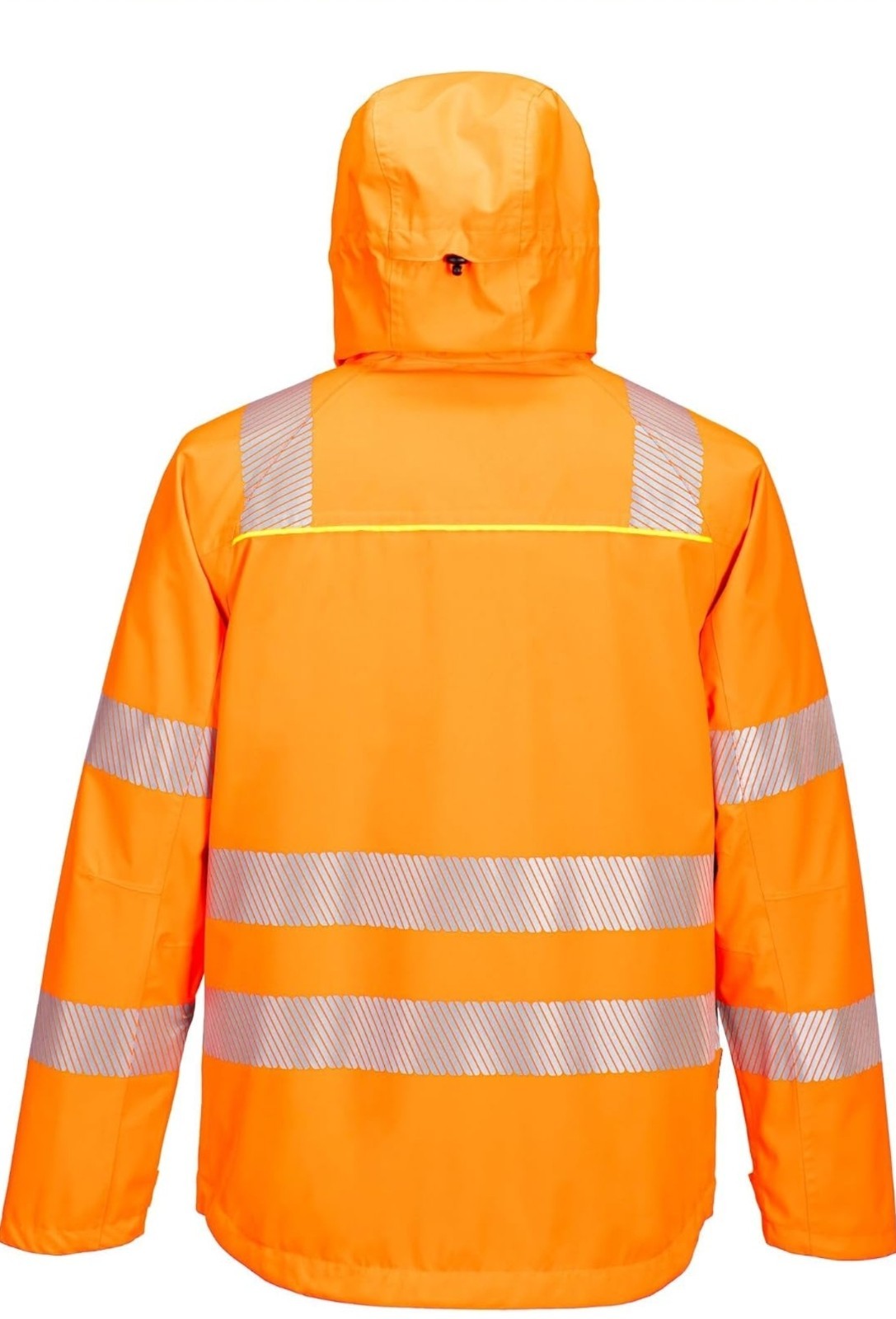 Portwest S768 Hi-Vis Hooded Jacket Orange/Black Reflective Stripes Size L