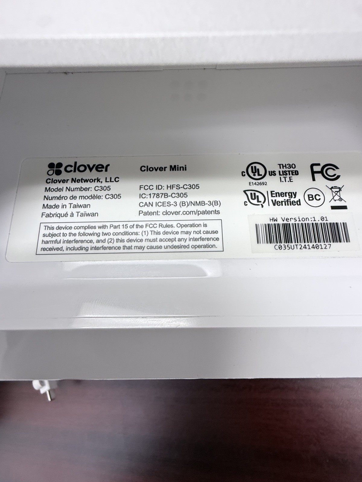 CLOVER POS System S503 C503 P500 H500 Terminal Printer Register Scanner