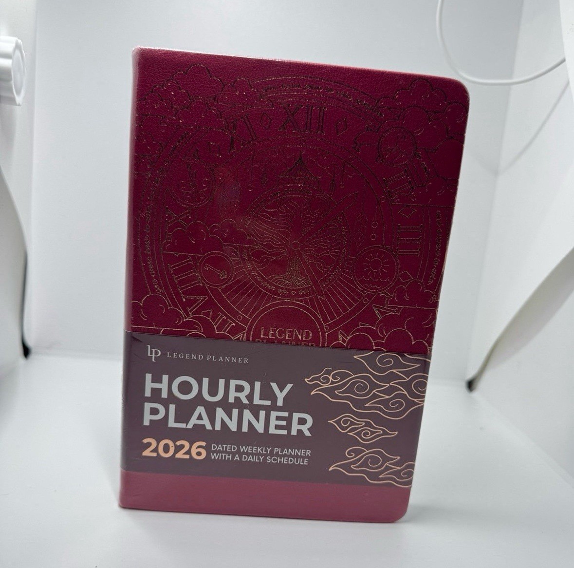 Legend Planner | Hourly Planner 2026 | A5 5.5×8.3 | Hot Pink & Gold | SEALED