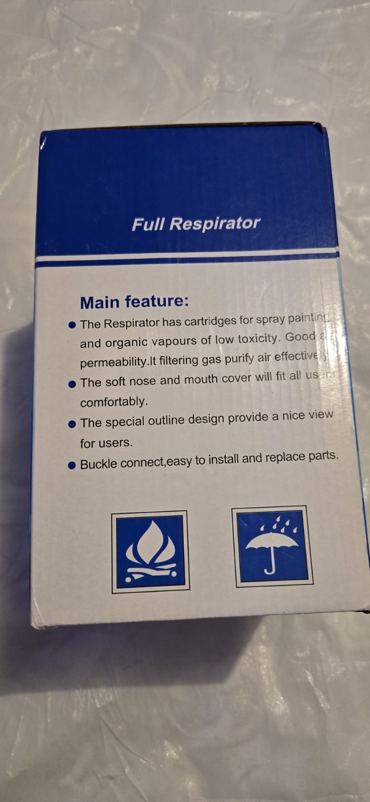 Full Respirator Full Face Mask, Universal Size, MPN Does Not Apply