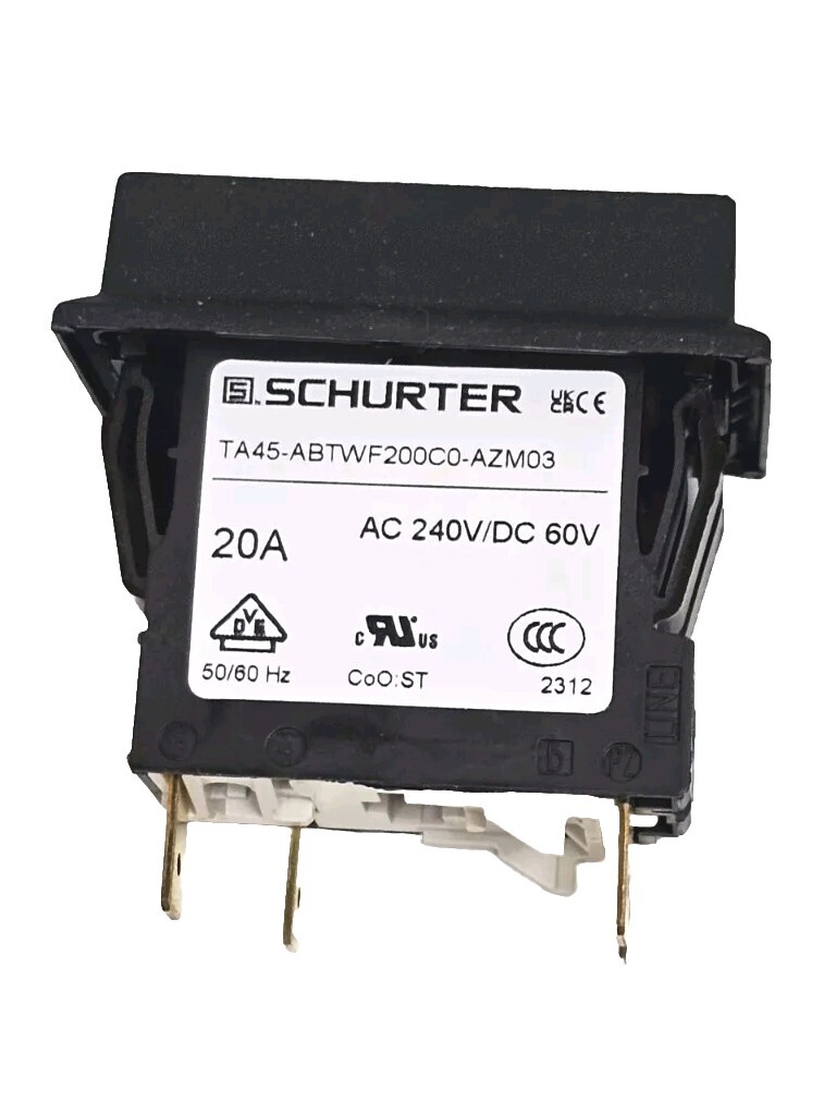 *1 Box of 15* Schurter 4430.2554 TA45-ABTWF200C0-AZM03 Thermal Overload 20A